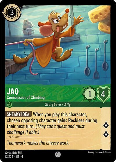 Jaq - Connoisseur of Climbing (Ursula's Return) Near Mint - Nick Nack's Full Frontal Attack