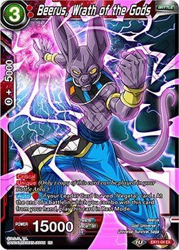Beerus, Wrath of the Gods (Expansion Deck Box Set 11: Universe 7 Unison) Near Mint - Nick Nack's Full Frontal Attack