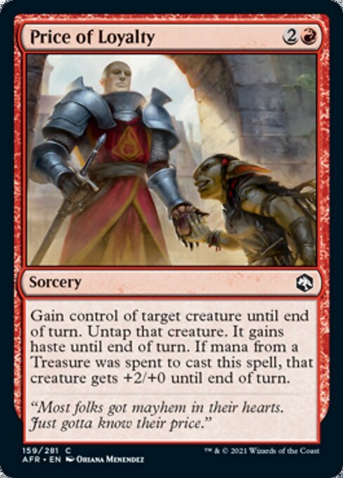 Price of Loyalty (Adventures in the Forgotten Realms) Near Mint - Nick Nack's Full Frontal Attack