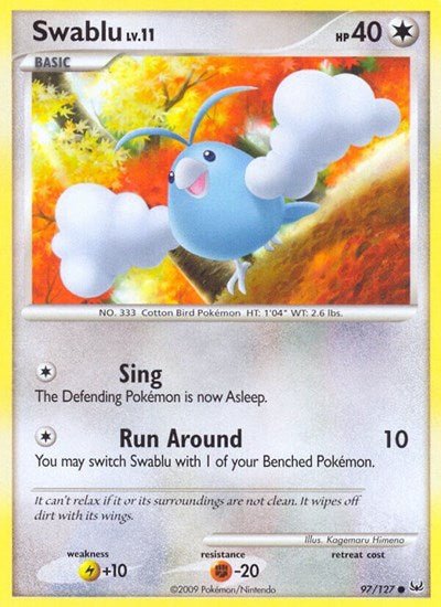 Swablu (Platinum) Medium Play Reverse Holofoil - Nick Nack's Full Frontal Attack