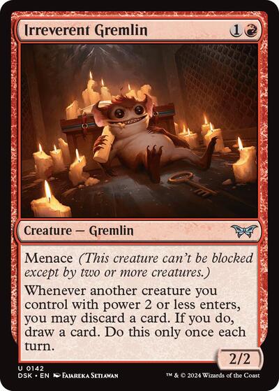 Irreverent Gremlin (Duskmourn: House of Horror) Near Mint - Nick Nack's Full Frontal Attack