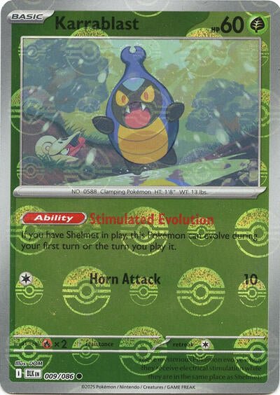 Karrablast (Poke Ball Pattern) (SV: Black Bolt) Near Mint Holofoil - Nick Nack's Full Frontal Attack