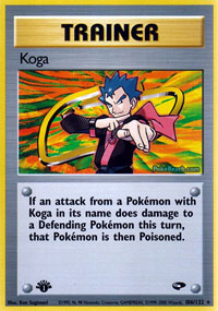 Koga (Gym Challenge) Light Play 1st Edition