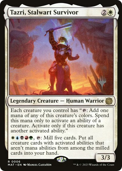 Tazri, Stalwart Survivor (Promo Pack: The Lost Caverns of Ixalan) Near Mint Foil