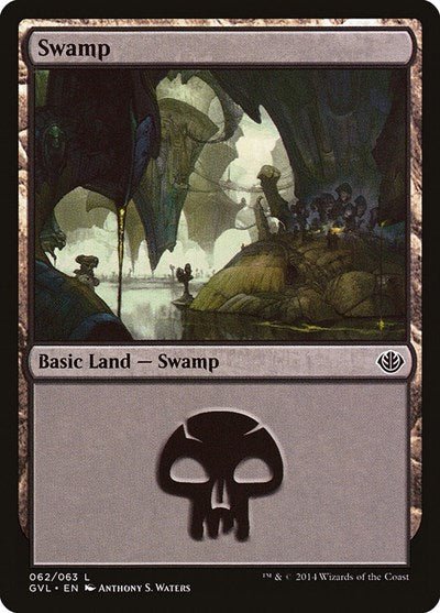 Swamp (62) (Garruk vs Liliana) (Duel Decks: Anthology) Near Mint - Nick Nack's Full Frontal Attack