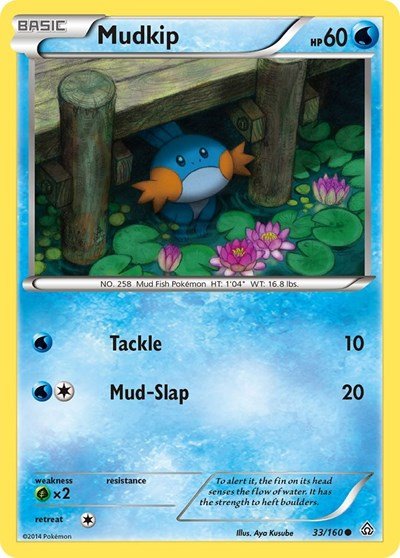 Mudkip (XY - Primal Clash) Light Play - Nick Nack's Full Frontal Attack