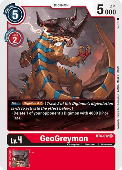 GeoGreymon (Great Legend) Near Mint