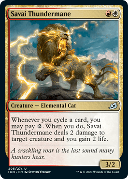 Savai Thundermane (Ikoria: Lair of Behemoths) Near Mint - Nick Nack's Full Frontal Attack