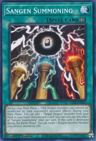 Sangen Summoning (Legacy of Destruction) Near Mint 1st Edition - Nick Nack's Full Frontal Attack