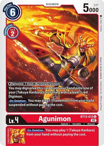 Agunimon (Across Time) Near Mint - Nick Nack's Full Frontal Attack