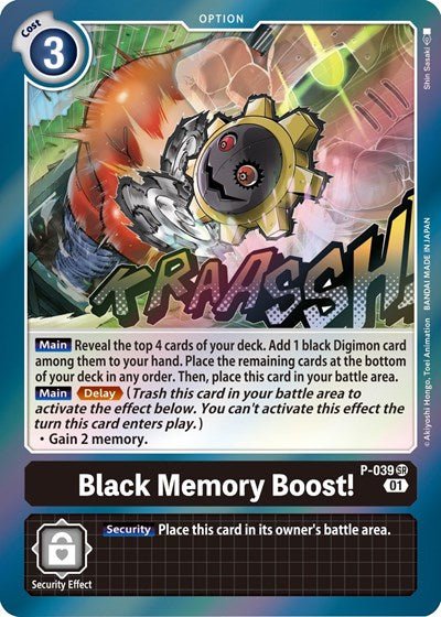 Black Memory Boost! (Digimon Promotion Cards) Near Mint Foil - Nick Nack's Full Frontal Attack