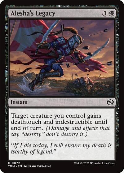 Alesha's Legacy (Tarkir: Dragonstorm) Near Mint - Nick Nack's Full Frontal Attack