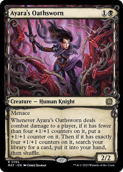 Ayara's Oathsworn (Halo Foil) (March of the Machine: The Aftermath) Near Mint Foil - Nick Nack's Full Frontal Attack