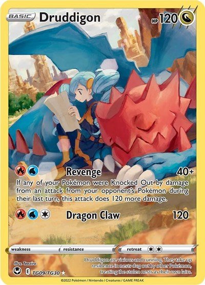 Druddigon (SWSH12: Silver Tempest Trainer Gallery) Near Mint Holofoil - Nick Nack's Full Frontal Attack