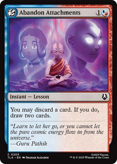 Abandon Attachments (Avatar: The Last Airbender) Near Mint Foil
