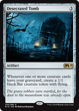 Desecrated Tomb (Magic 2019 Core Set) Near Mint - Nick Nack's Full Frontal Attack
