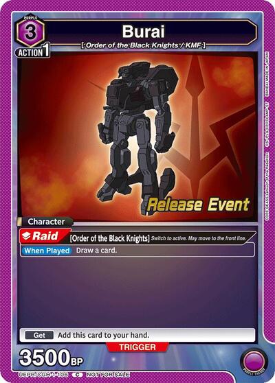 Burai (Code Geass: Lelouch of the Rebellion Release Event Cards) Near Mint