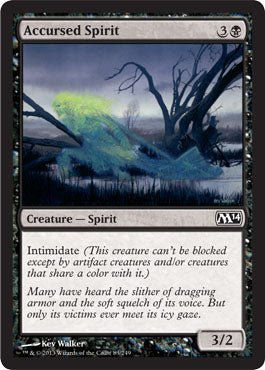 Accursed Spirit (Magic 2014 Core Set) Near Mint - Nick Nack's Full Frontal Attack