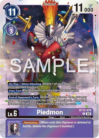 Piedmon (Exceed Apocalypse) Near Mint Foil - Nick Nack's Full Frontal Attack