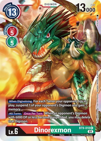 Dinorexmon (X Record) Near Mint Foil - Nick Nack's Full Frontal Attack