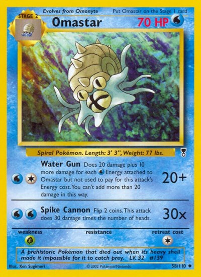 Omastar (Legendary Collection) Light Play