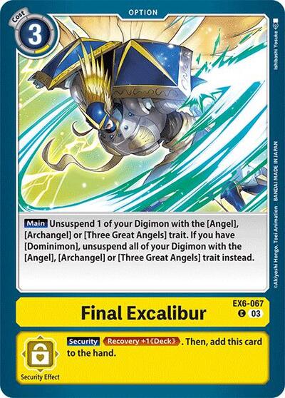 Final Excalibur (Infernal Ascension) Near Mint - Nick Nack's Full Frontal Attack