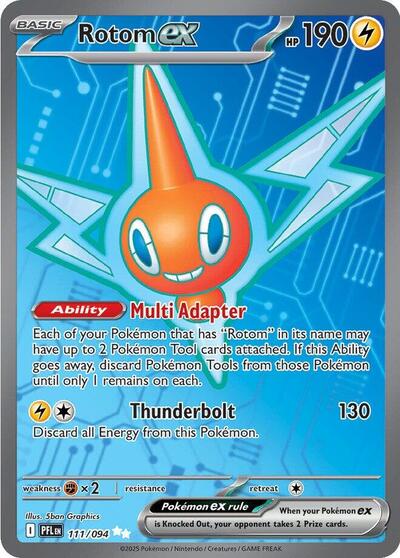Rotom ex - 111 (ME02: Phantasmal Flames) Near Mint Holofoil