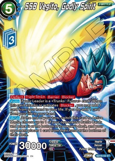 SSB Vegito, Godly Spirit (Silver Foil) (Dawn of the Z-Legends) Near Mi Nick Nack's Full Frontal Attack SSB Vegito, Godly Spirit (Silver Foil) (Dawn of the Z-Legends) Near Mi Nick Nack's Full Frontal Attack
