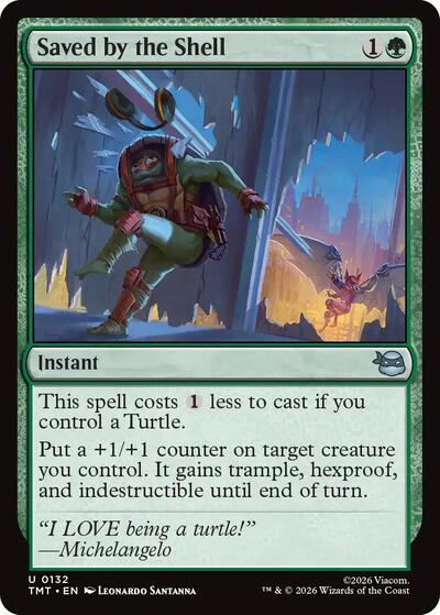 Saved by the Shell (Teenage Mutant Ninja Turtles) Near Mint Foil