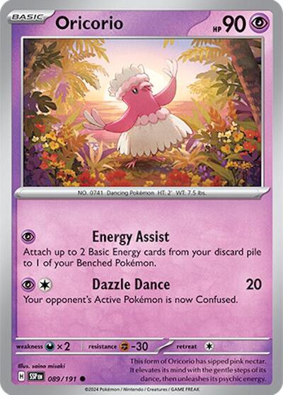 Oricorio - 089 (SV08: Surging Sparks) Near Mint