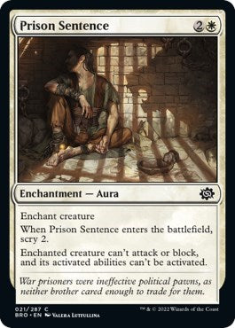 Prison Sentence (The Brothers' War) Near Mint Foil