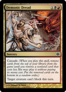 Demonic Dread (Alara Reborn) Light Play