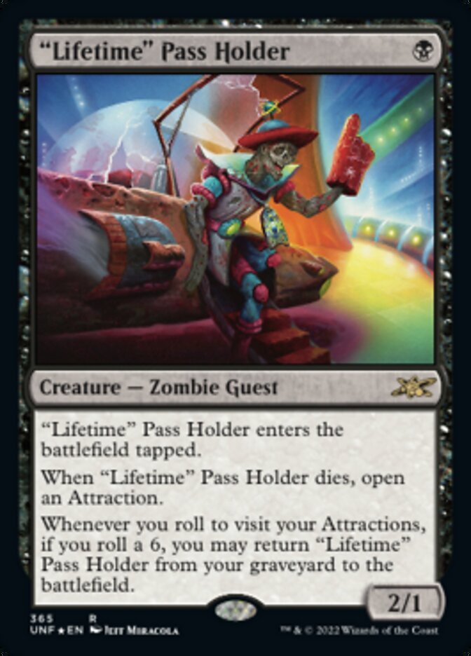 Lifetime Pass Holder (Galaxy Foil) (Unfinity) Near Mint Foil - Nick Nack's Full Frontal Attack