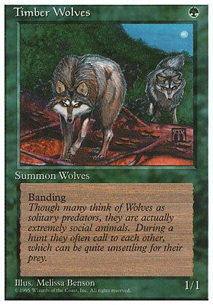 Timber Wolves (4th Edition) Light Play - Nick Nack's Full Frontal Attack