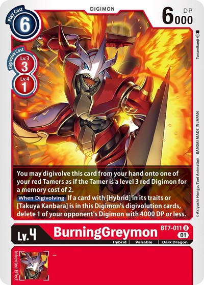 BurningGreymon (The Next Adventure) Near Mint