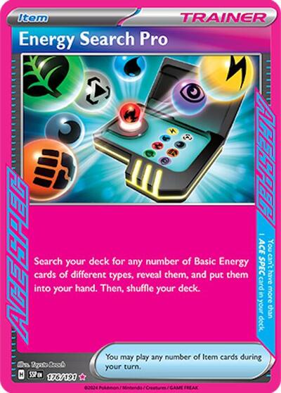 Energy Search Pro (SV08: Surging Sparks) Near Mint Holofoil - Nick Nack's Full Frontal Attack
