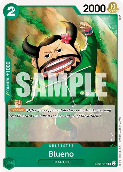Blueno (017) (Extra Booster: Memorial Collection) Near Mint - Nick Nack's Full Frontal Attack