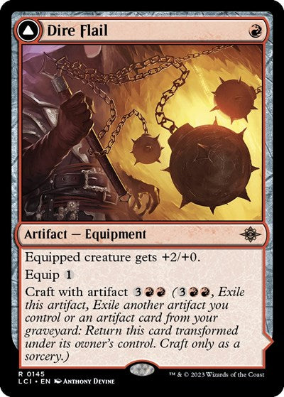 Dire Flail (The Lost Caverns of Ixalan) Near Mint - Nick Nack's Full Frontal Attack