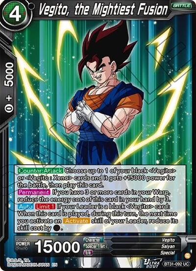 Vegito, the Mightiest Fusion (Impact Beyond Dimensions) Near Mint Foil - Nick Nack's Full Frontal Attack