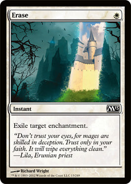 Erase (Magic 2013 Core Set) Light Play