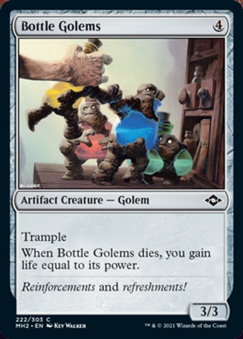 Bottle Golems (Modern Horizons 2) Light Play Foil - Nick Nack's Full Frontal Attack