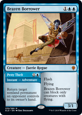 Brazen Borrower (Throne of Eldraine) Near Mint - Nick Nack's Full Frontal Attack