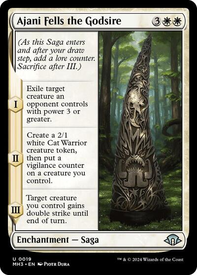 Ajani Fells the Godsire (Modern Horizons 3) Near Mint - Nick Nack's Full Frontal Attack