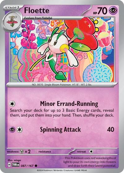 Floette (SV06: Twilight Masquerade) Near Mint - Nick Nack's Full Frontal Attack
