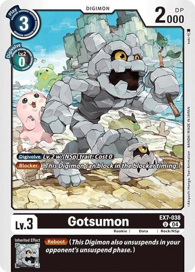 Gotsumon (Digimon LIBERATOR) Near Mint - Nick Nack's Full Frontal Attack