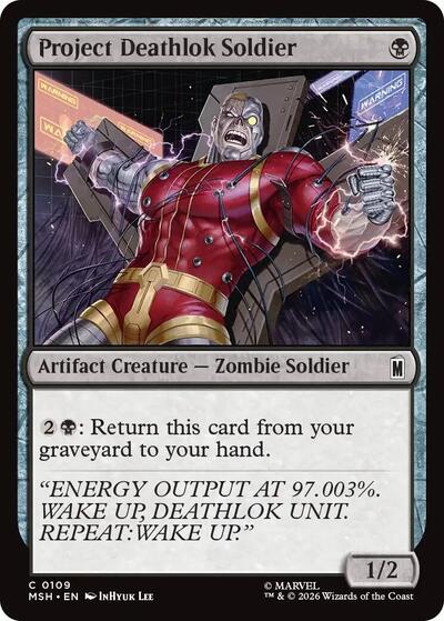 Project Deathlok Soldier (Marvel Super Heroes) Near Mint - Nick Nack's Full Frontal Attack
