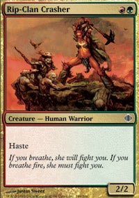 Rip-Clan Crasher (Shards of Alara) Light Play - Nick Nack's Full Frontal Attack