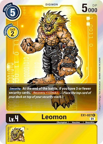 Leomon (Classic Collection) Near Mint Foil - Nick Nack's Full Frontal Attack