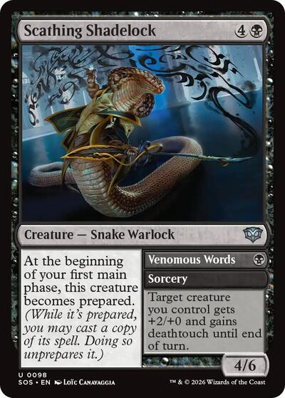 Scathing Shadelock (Secrets of Strixhaven) Near Mint