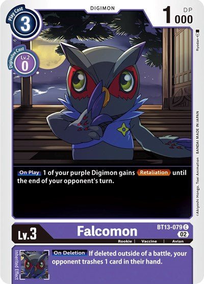 Falcomon (Versus Royal Knights) Near Mint - Nick Nack's Full Frontal Attack